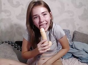 Cute skinny Liki with shaved pussy