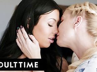 ADULT TIME - Shy Lesbian Serene Siren Loses Lesbian Virginity To Be...