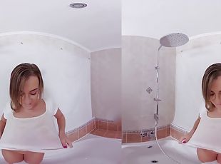 kąpiel, duże-cycki, gwiazda-porno, prysznic, brunetka