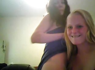 Two girl cam show with fingering