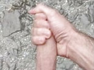 masturbation, public, amateur, ejaculation-sur-le-corps, énorme-bite, secousses, point-de-vue, mari, horny, solo