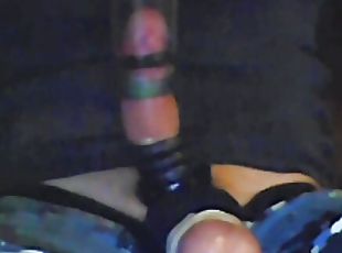 Balls Tied Up with Rings On Cock And Cockhead Vacuum Sucking