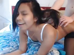 asiatisk, amatør, anal, webcam