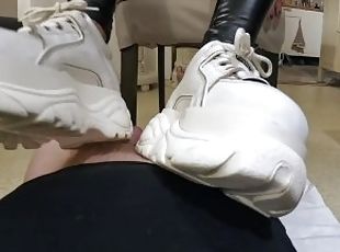 мастурбация, любительское, фетиш, белые, ботинки