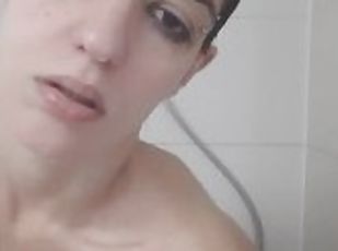 EXTREMELY HOT BRUNETTE MASTURBATES WITH SEXTOY IN THE SHOWER- DEESS...
