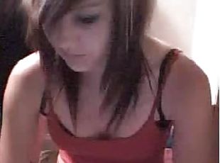 Horny Teen Babe Shows Her Tits and Pussy
