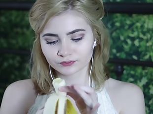 dilettant, blondine, banana