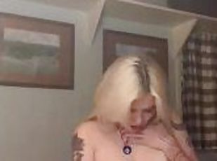 onani, orgasme, amatør, ung-18, universitet, blond, solo