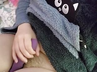 orgasme, sprøjte, strapon, legetøj, spiller, dildo, brunette, realitet