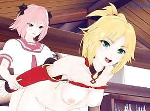 Mordred and Astolfo have intense sex in the bedroom. - Fate/Grand O...
