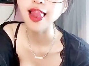 asiatique, masturbation, amateur, ados, jouet, japonais, joufflue, webcam, solo