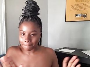 Hot Black Girl gives a LAZY blowjob, :(