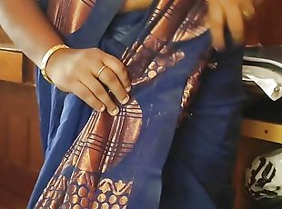 Tamil Babe Varsha Bhabhi  wearing Sari 