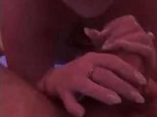 Sensual blowjob 2 hands pag redhead milf