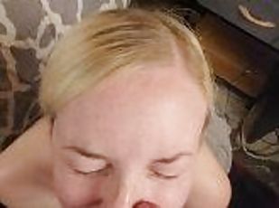 Sucking cock and getting covered in cum - Mama_Foxx94
