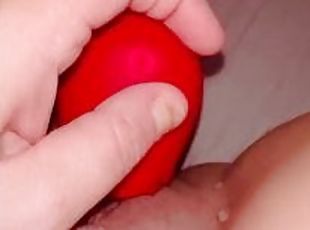 onani, orgasme, fisse-pussy, sprøjte, amatør, legetøj, creampie, sperm, solo, våd