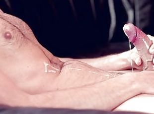 masturbation, giclée, amateur, ejaculation-sur-le-corps, ejaculation, solo, bite