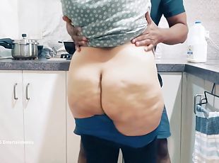 Indian Wifes Ass Spanked, Fingered And Boobs Squeezed In The Kitche...
