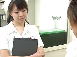 Experienced Japanese nurse gets gangbanged by patients