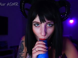 Hot As Hell Succubus Cock Sucking Moster Cock And Drinking Cum Out ...