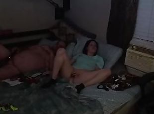 masturbation, amateur, jouet, maison, couple, fantaisie, bite