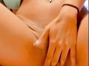 Hot Girl - Amazing Female Orgasm through Panties - CloseUp Big Boob...