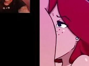 Beautiful redhead from Disney receives a good cock in her mouth UNC...