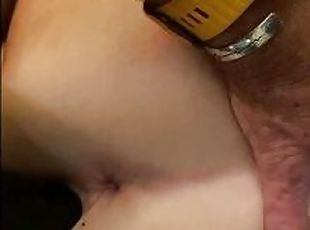 amatör, brudar, cumshot, milf, leksak, creampie, dubbel, blond, dildo, penetrering