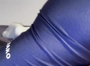 The boy from Grindr fucking me hard rough sex in ripped Leggings???...