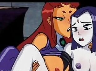 Raven x Futanari Starfire Lesbian Hot Girlfriends Ravena x Estelar ...