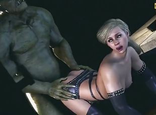 Cassie Cage gets railed by an orc