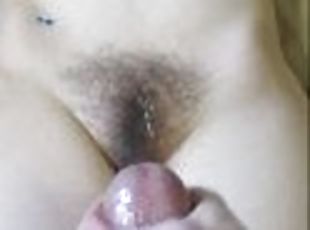 HE CUMS on MY HAIRY BUSH TWICE - sexy all natural milf gets cum spr...