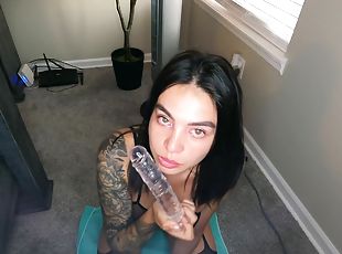 Daddys Cock Is Too Big - Deepthroat Training With A Dildo