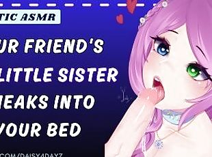ASMR  Friend's Hot College Sister Sneaks into Your Bed [Slutty Whis...