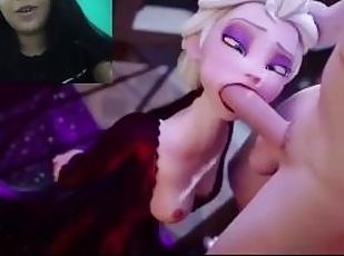 ELSA GIVES AN AMAZING BLOWJOB AND CUMS - FROZEN 60 FPS High Quality...