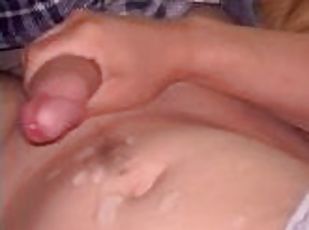 masturbation, amatör, cumshot, gigantisk-kuk, ensam, kuk