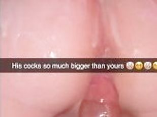Cheating 18 year old sent this to her Boyfriend on Snapchat getting...