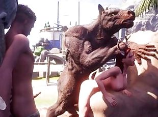 Cuck's Petite Redhead Girlfriend Holes gets Destroyed by Monster Co...