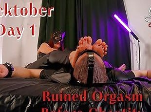 Locktober Day 1 : Redhead Mistress Teases Her Slave And Gives Him A...