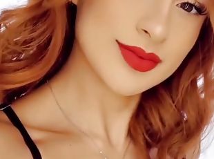 Close up video of a gorgeous chick smiling and having fun