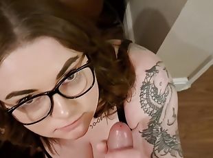 Pov Hot Tattooed Big Tit Wife Sucks Cock And Gets A Facial