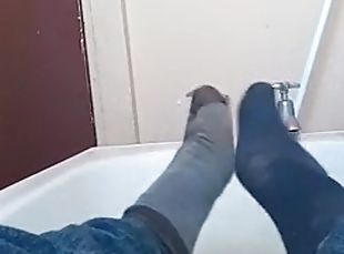 kupanje, masturbacija, amaterski, homo, stopala-feet, prljavo, fetiš, sami
