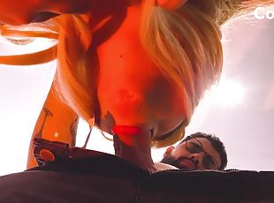 Cuckold Pov - Hubby Watch From Below While Hotwife Sucks Cock