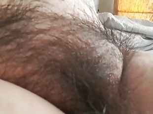 Stepson masturbates watching my hairy pussy on video he loves it