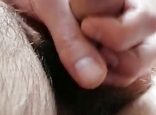 Small cock jerking off