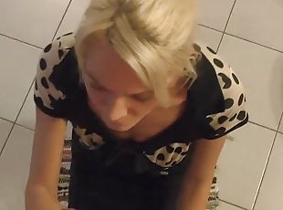 Blonde neighbor is fucked fast and horny!!