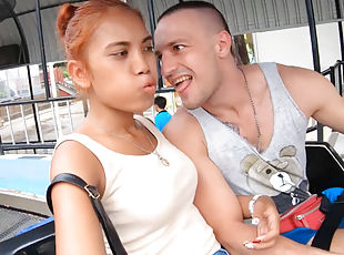 Theme park fun with steamy Thai girlfriend