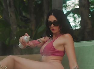 The pool with Charlotte Sins