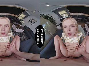 UP CLOSE VR - POV Petite blonde Coco Lovelock goes into FERAL FRENZ...