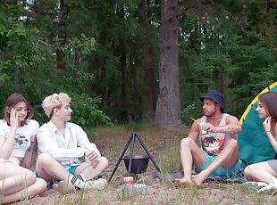 Kinky anal sex during camping with ass eating hottie Funky Town